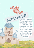 Den snälla draken och den modiga prinsessan - Läsförståelse + frågor