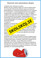 Vattnets kretslopp och materialens betydelse - Läsförståelse - Åk 4 - 6