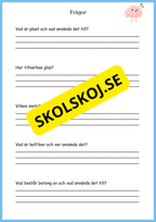 Vattnets kretslopp och materialens betydelse - Läsförståelse - Åk 4 - 6