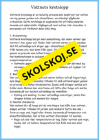 Vattnets kretslopp och materialens betydelse - Läsförståelse - Åk 4 - 6