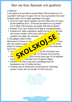 Vattnets kretslopp och materialens betydelse - Läsförståelse - Åk 4 - 6