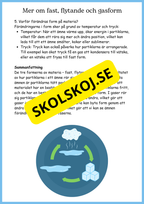 Vattnets kretslopp och materialens betydelse - Läsförståelse - Åk 4 - 6
