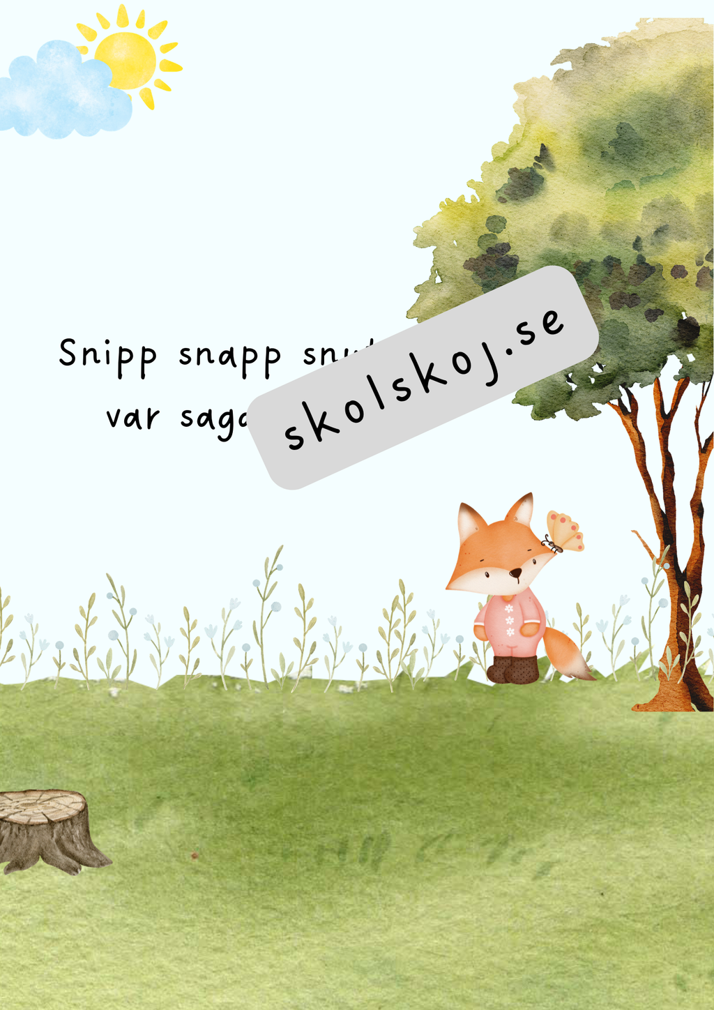 Lisa den nyfikna räven - Läsförståelse + frågor
