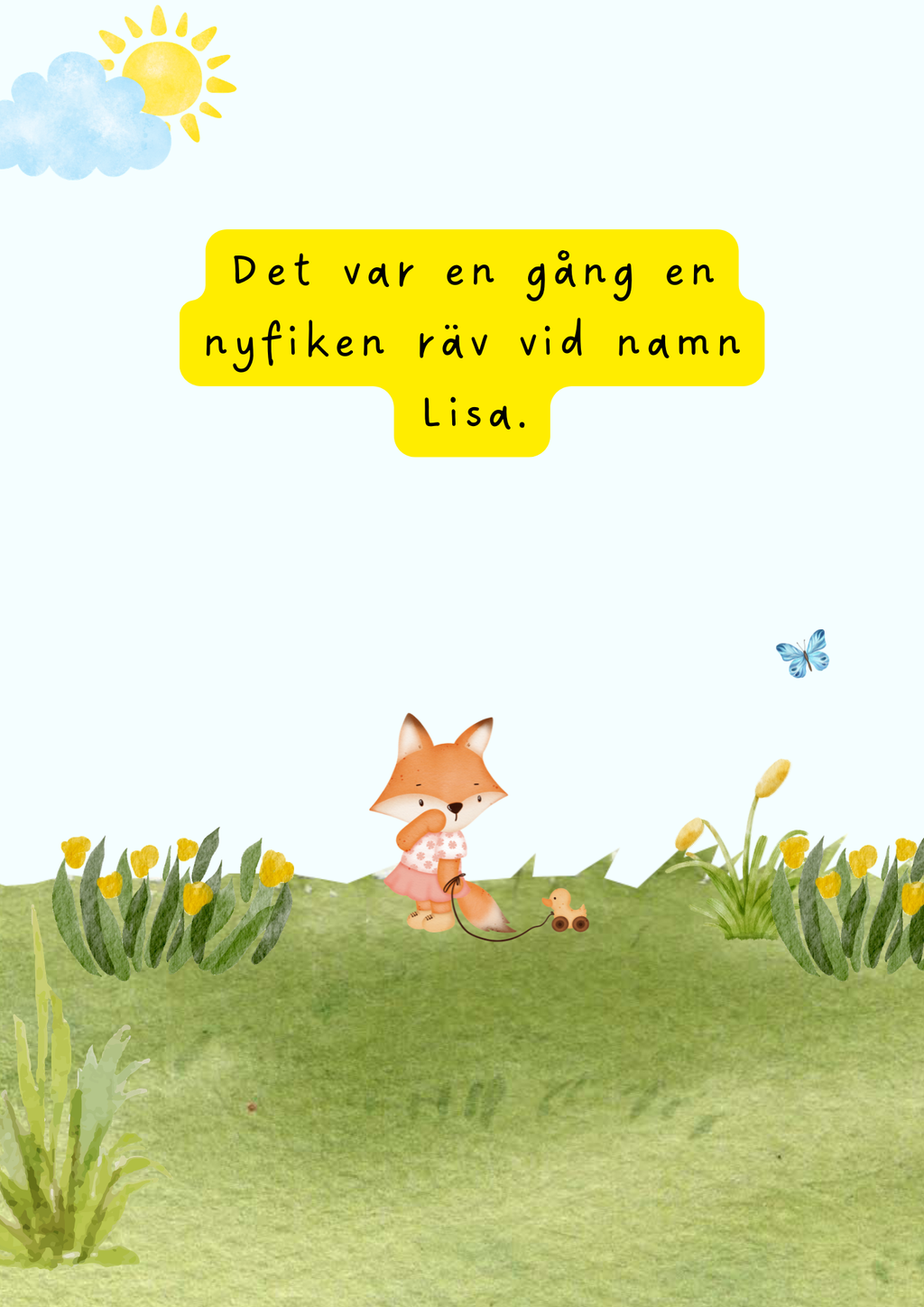 Lisa den nyfikna räven - Läsförståelse + frågor