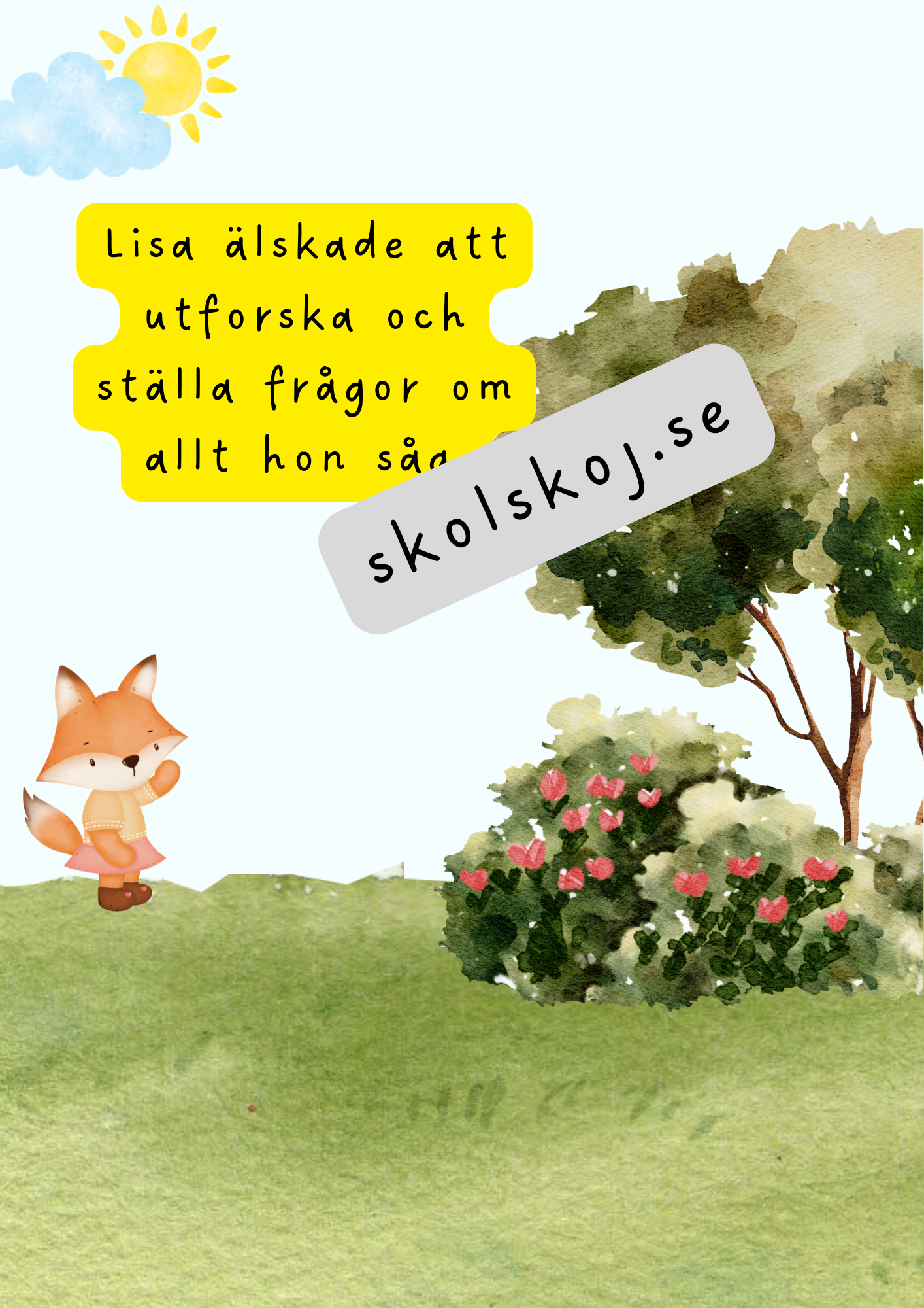 Lisa den nyfikna räven - Läsförståelse + frågor