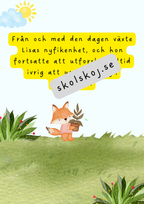Lisa den nyfikna räven - Läsförståelse + frågor