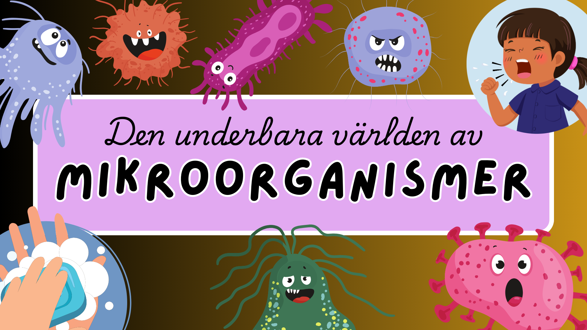 Mikroorganismer - Fakta + frågor - Årskurs 4 - 6