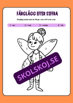 Färglägg efter siffra - Halloween