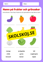 Fröken jag är klar - Frukter och grönsaker