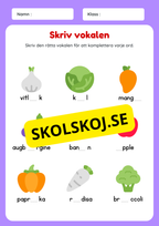 Fröken jag är klar - Frukter och grönsaker