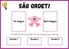 Säg ordet - Spel