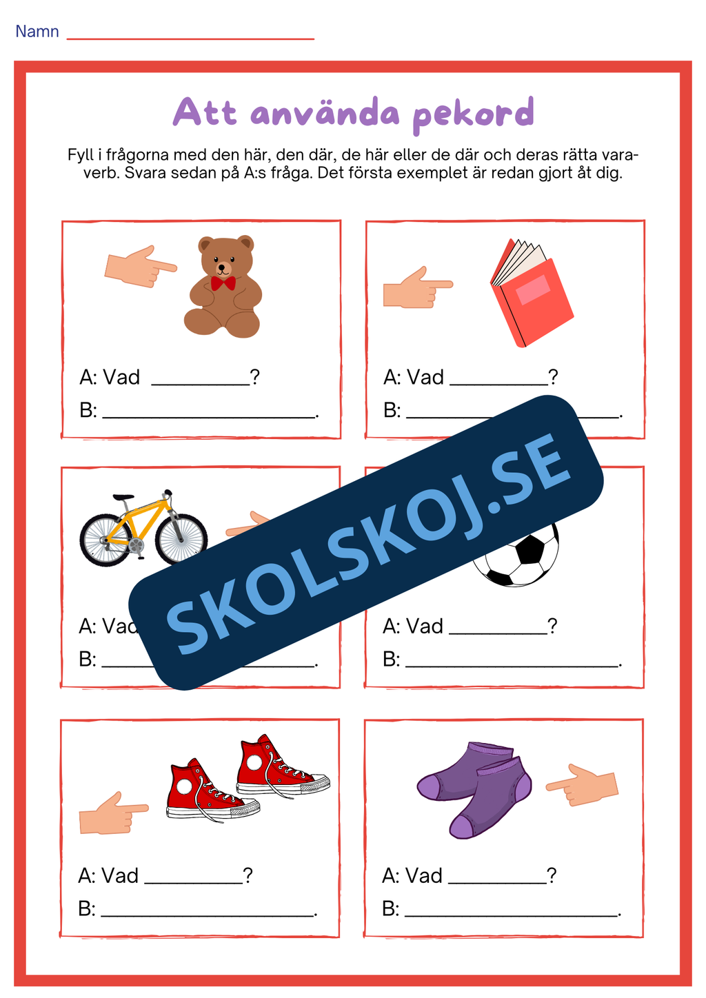 Att använda pekord