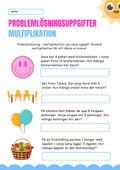 Problemlösningsuppgifter - Multiplikation - Åk 3 - 4