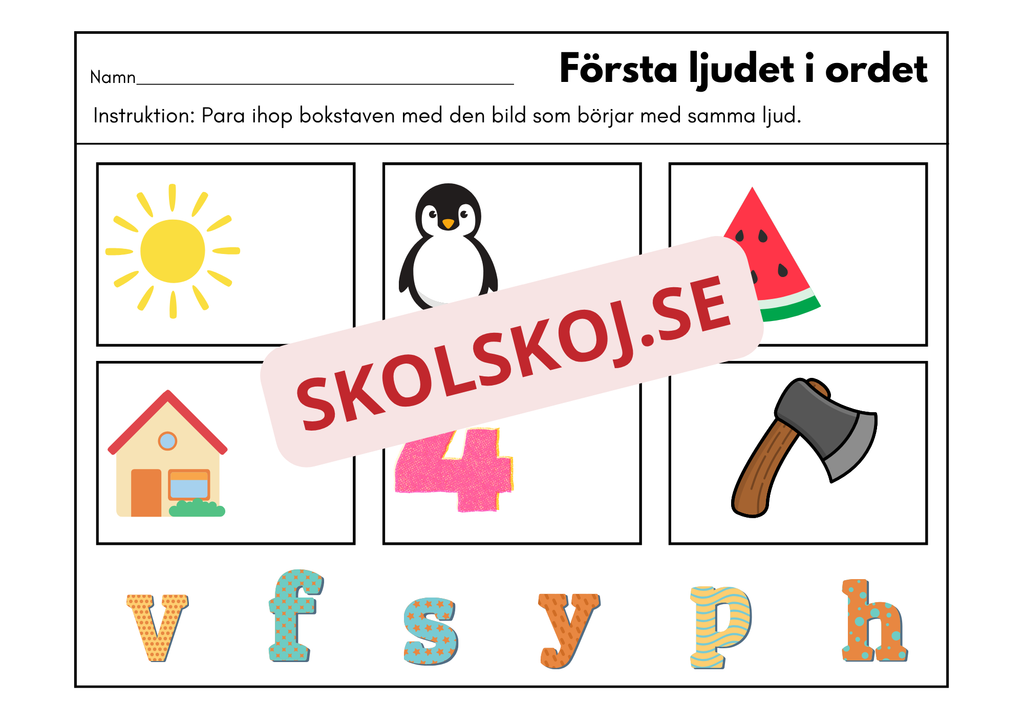 Första ljudet i ordet - Häfte