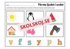 Första ljudet i ordet - Häfte