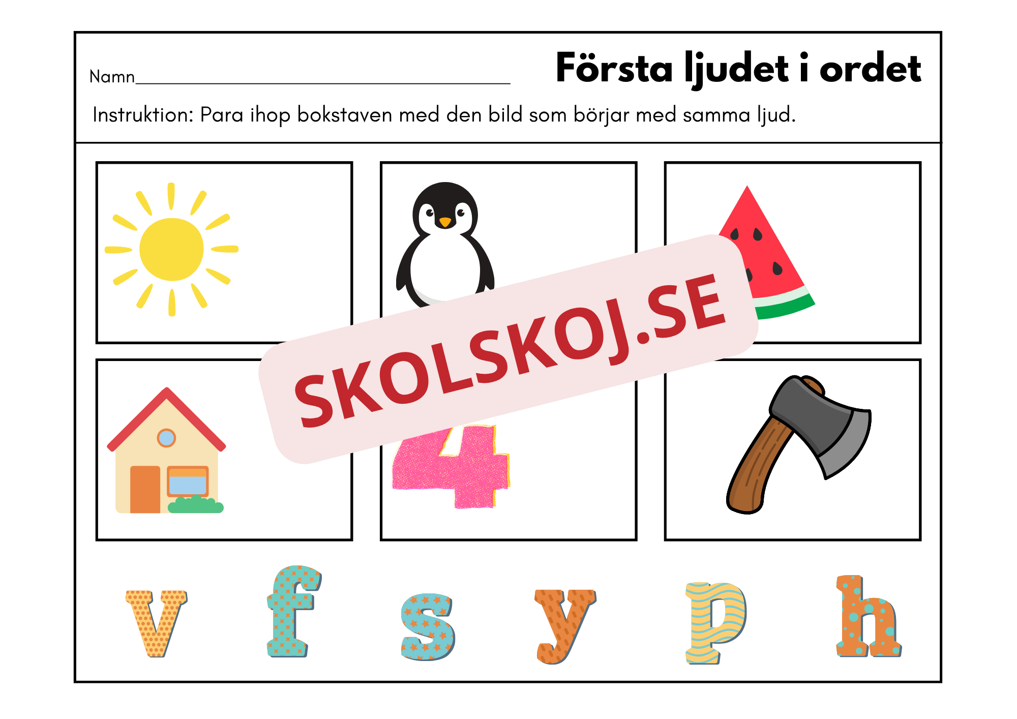 Första ljudet i ordet - Häfte
