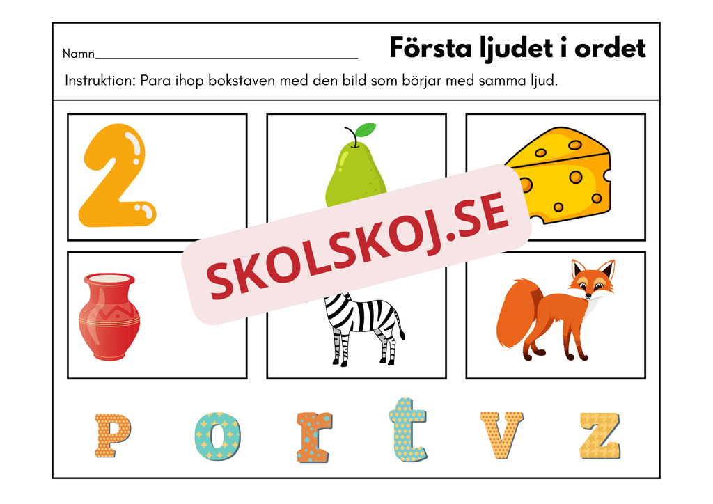Första ljudet i ordet - Häfte