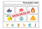 Första ljudet i ordet - Häfte
