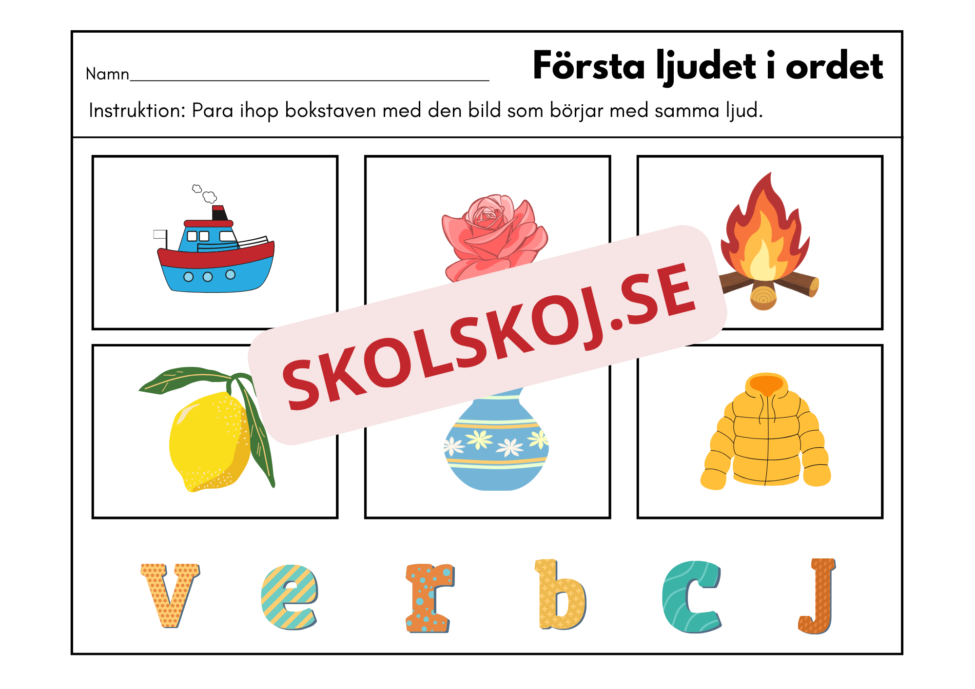Första ljudet i ordet - Häfte