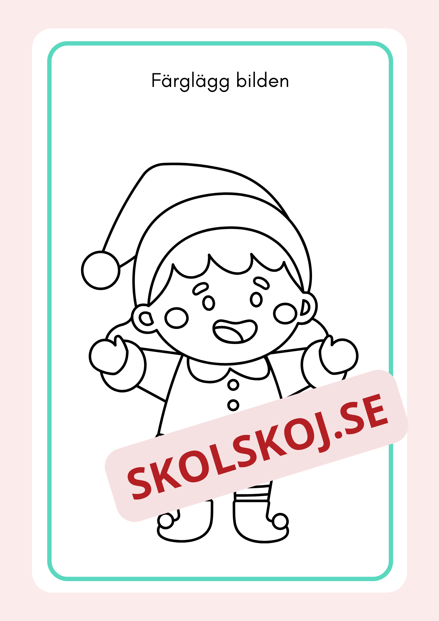 Jul igen - Målarbok