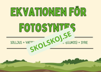 Fotosyntes - Häfte - Årskurs 4 - 5