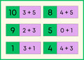 Plus-domino – Spelkort