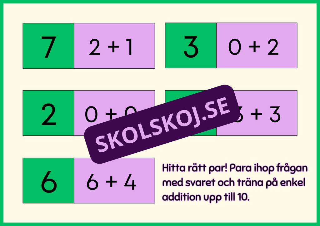 Plus-domino – Spelkort