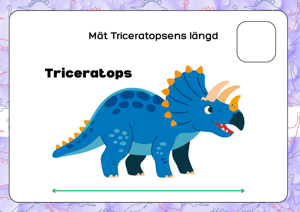 Mät dinosauriernas längd