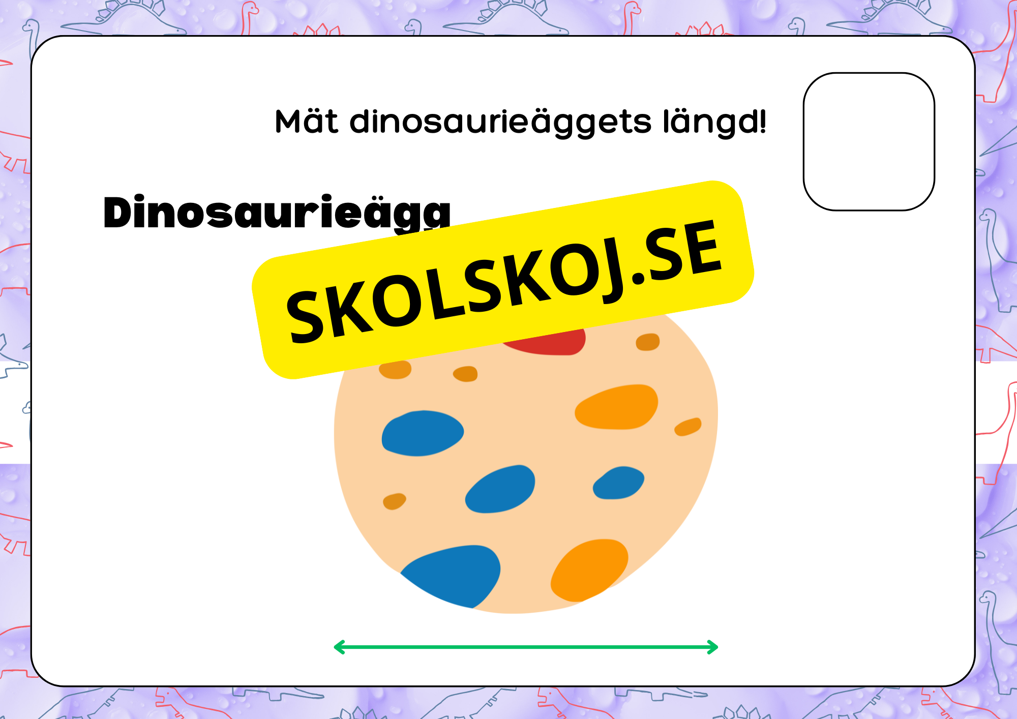 Mät dinosauriernas längd