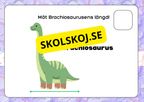 Mät dinosauriernas längd