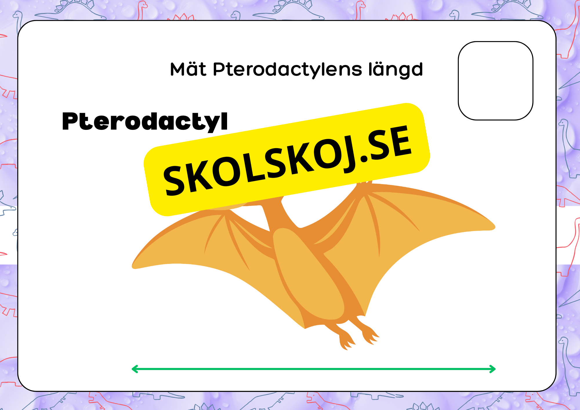Mät dinosauriernas längd