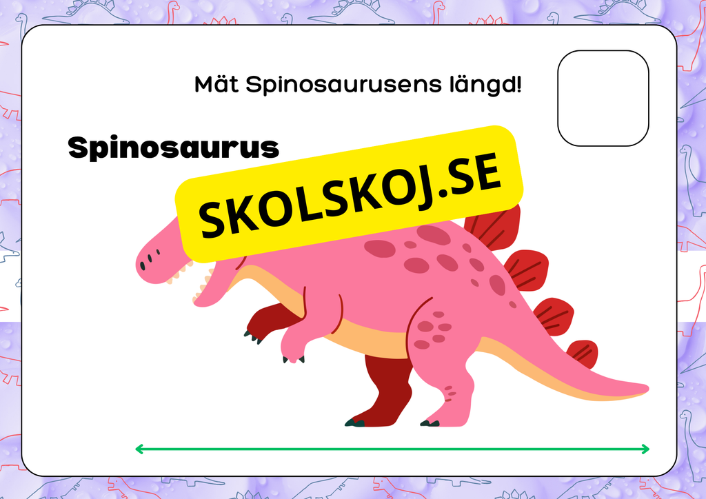 Mät dinosauriernas längd