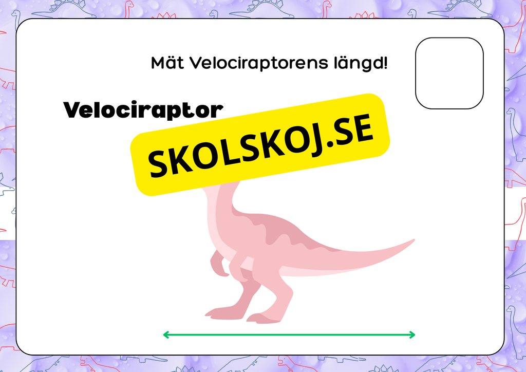 Mät dinosauriernas längd