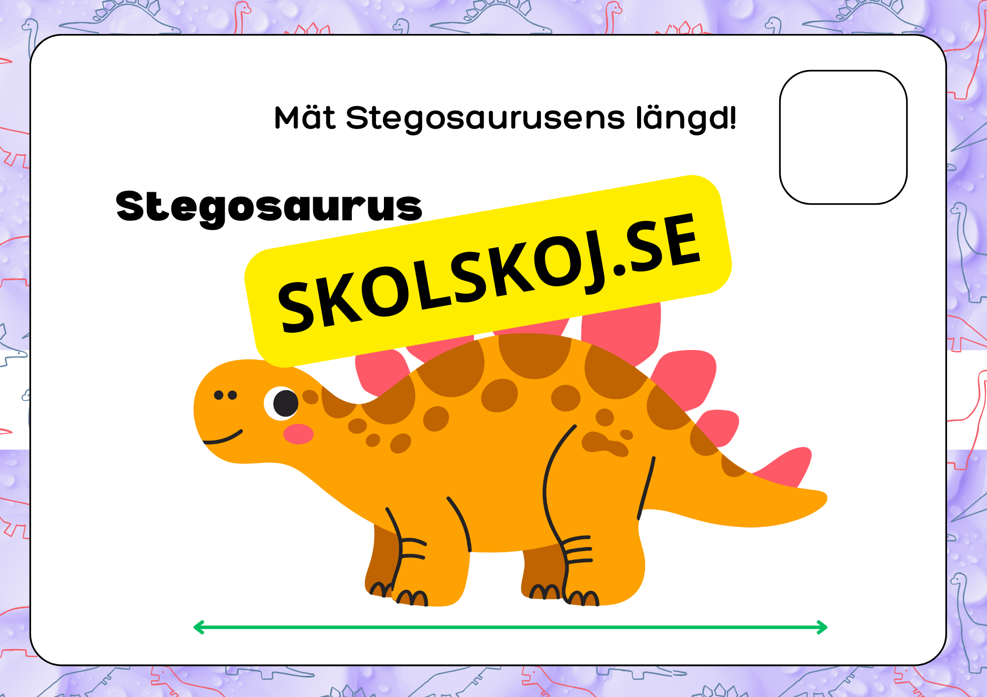 Mät dinosauriernas längd