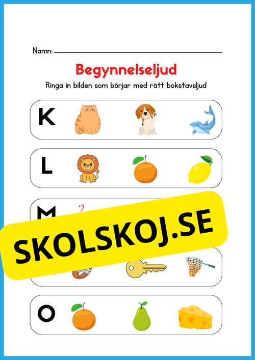 Begynnelseljud - Häfte