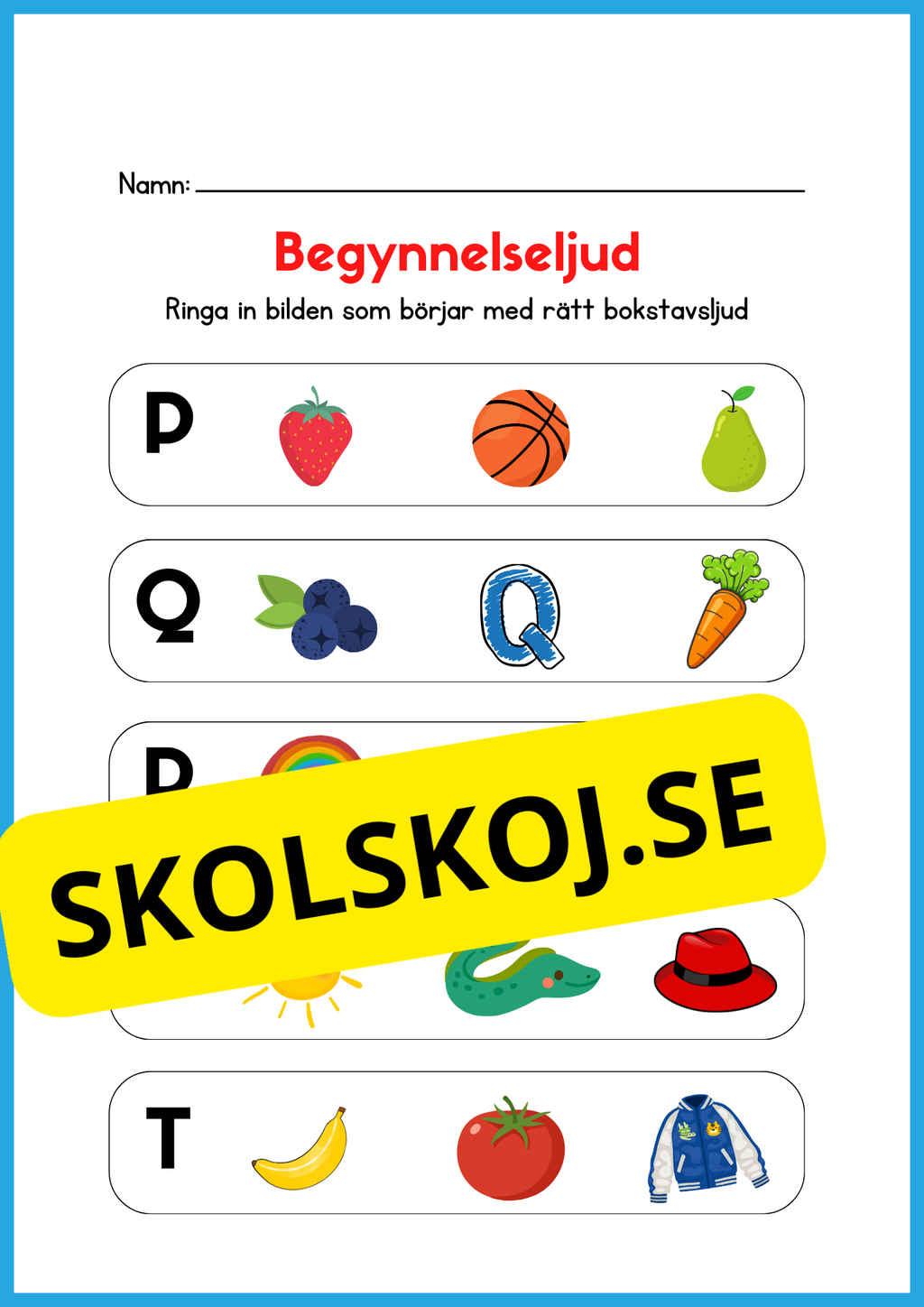 Begynnelseljud - Häfte