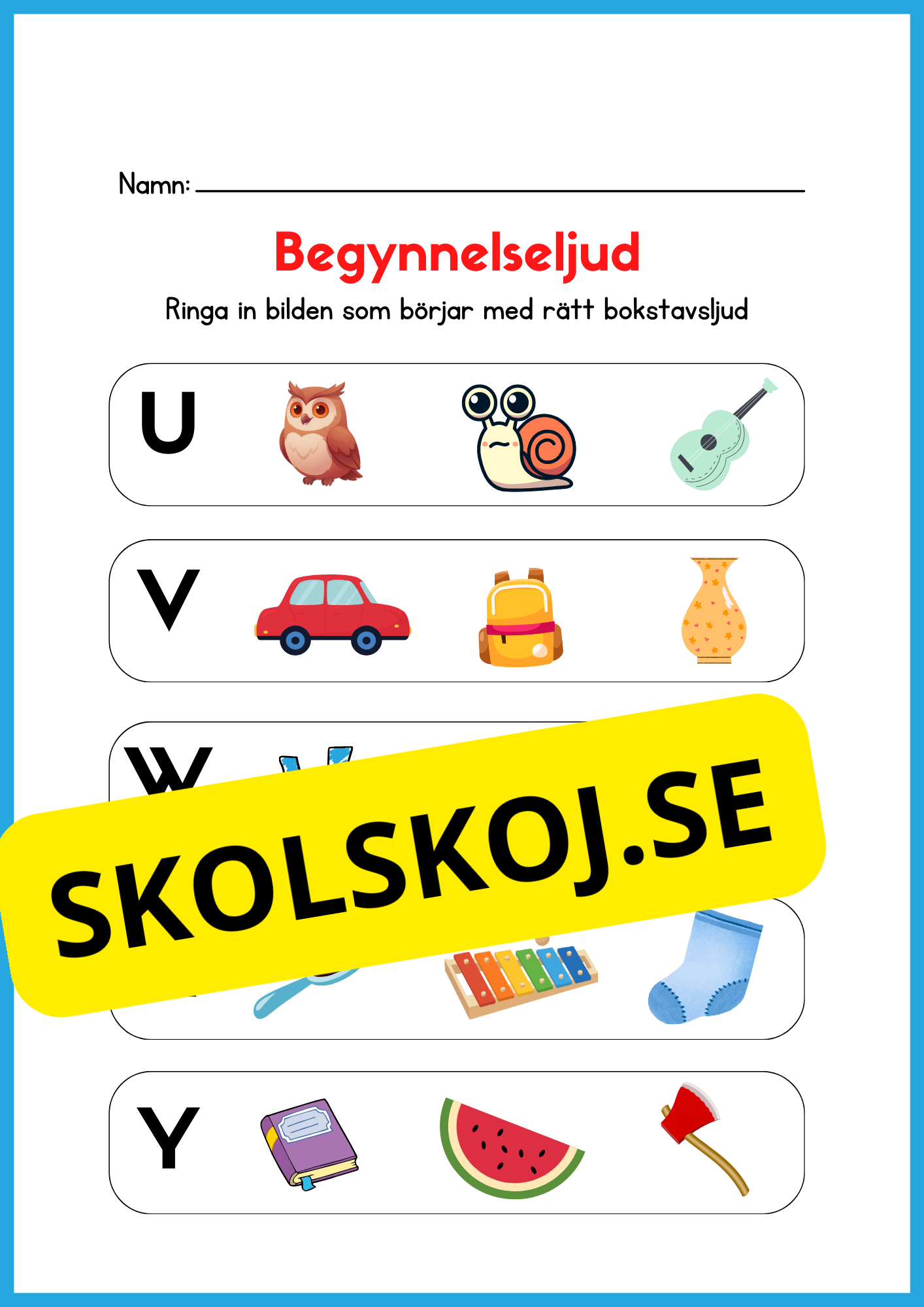 Begynnelseljud - Häfte
