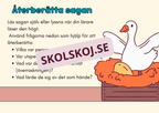 Gåsen och de gyllene äggen - Läsförståelse