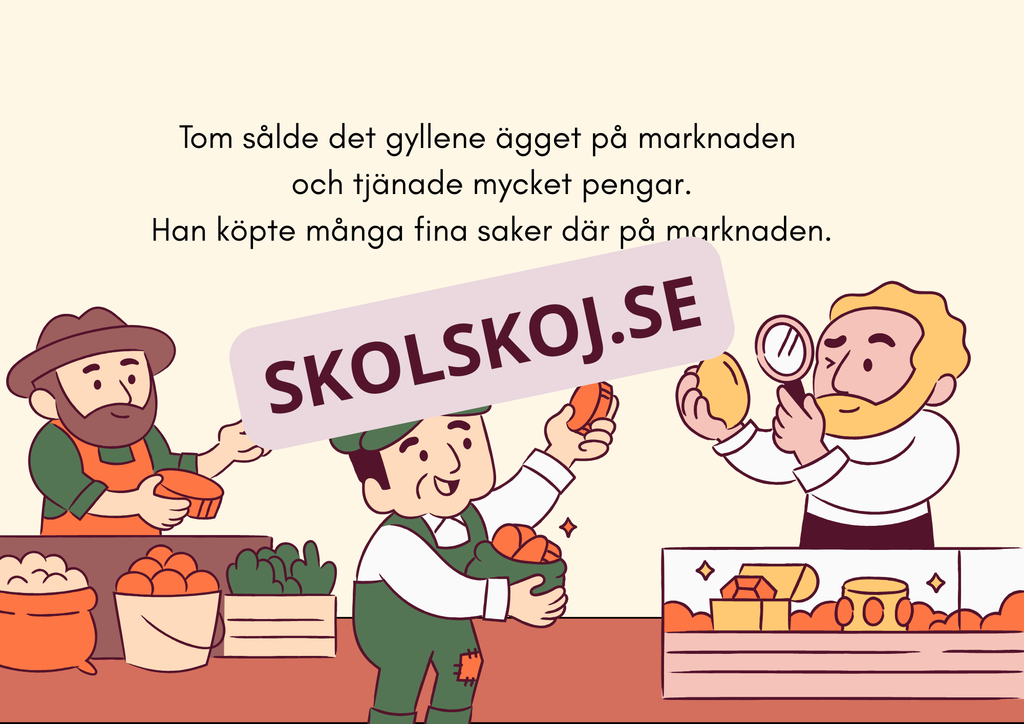 Gåsen och de gyllene äggen - Läsförståelse