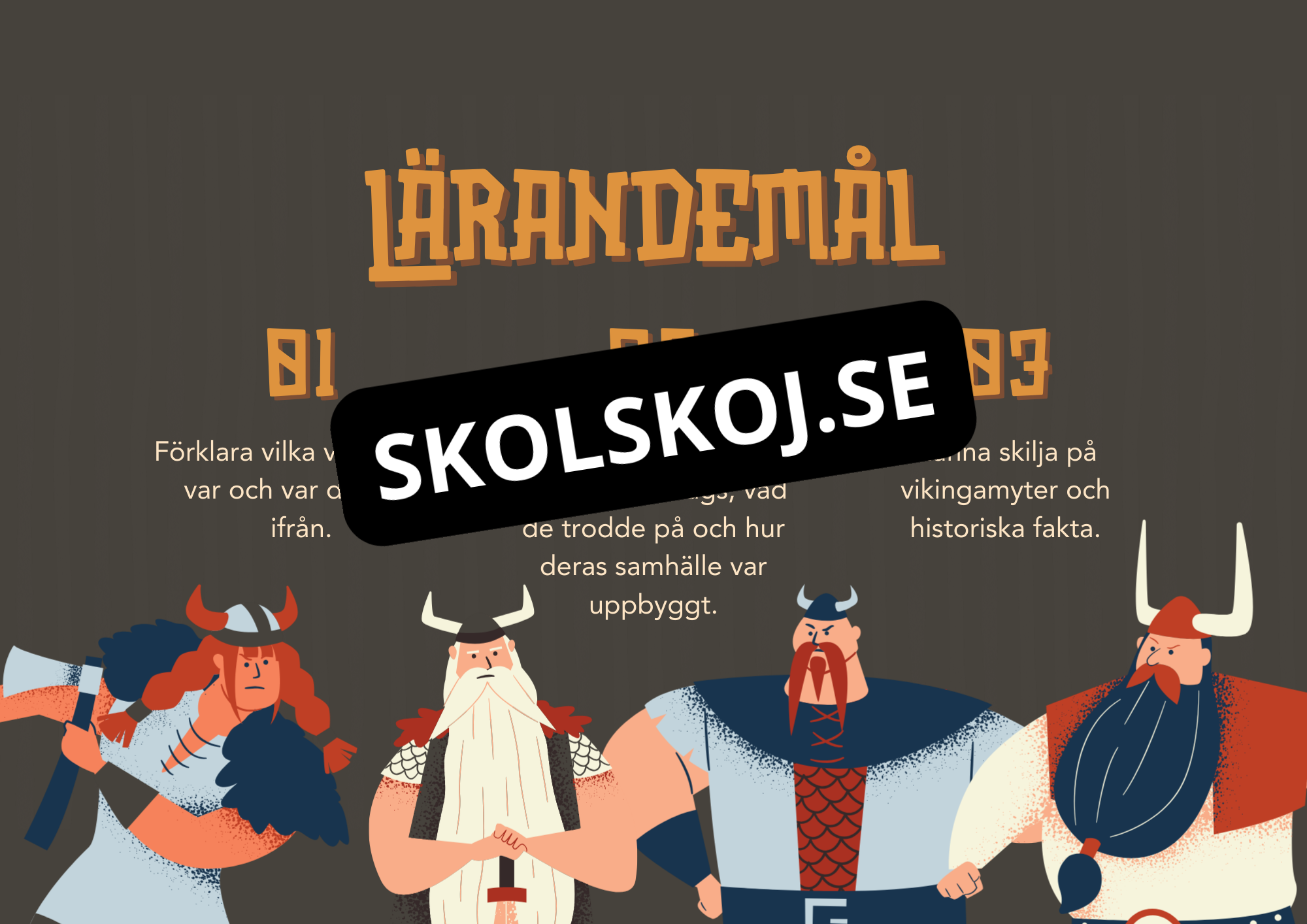 Vikingarna - Presentation + Exit tickets