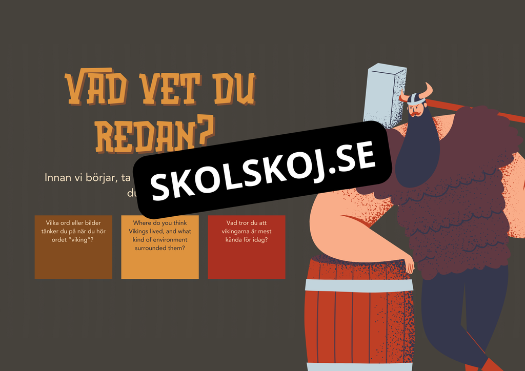 Vikingarna - Presentation + Exit tickets