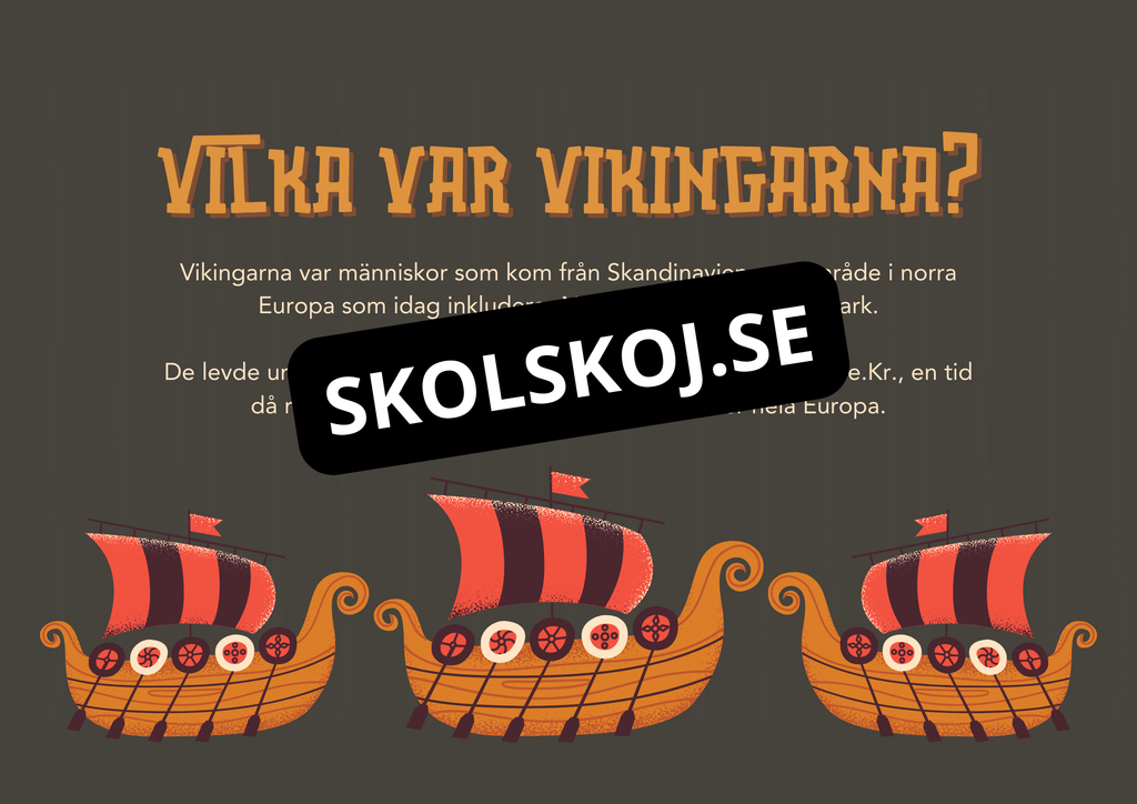 Vikingarna - Presentation + Exit tickets