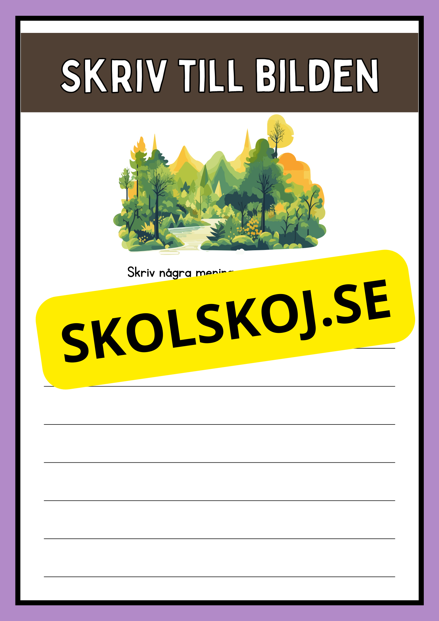 Skriv till bilden - Häfte
