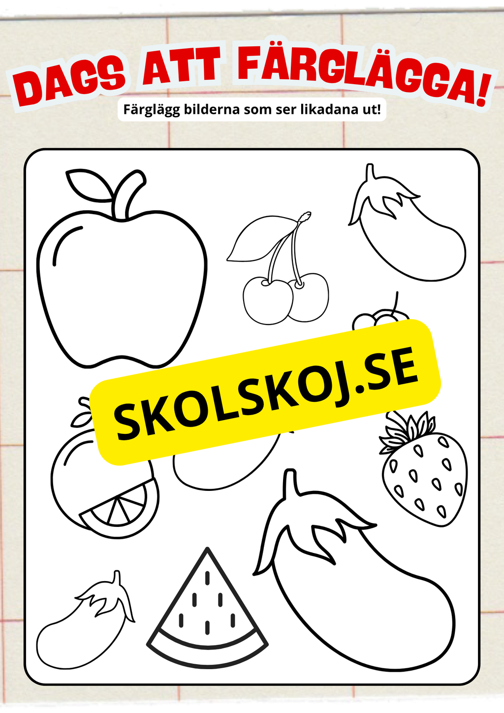 Extra uppgifter - FK - Åk 1