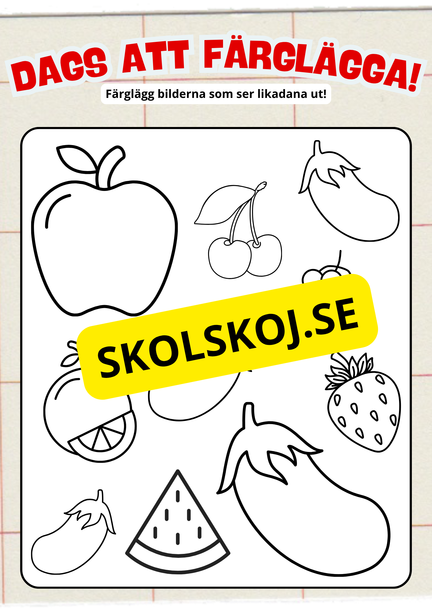Extra uppgifter - FK - Åk 1