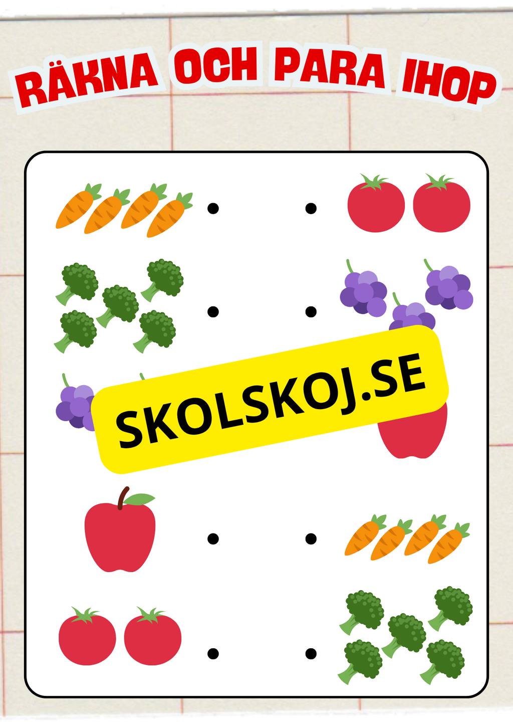 Extra uppgifter - FK - Åk 1