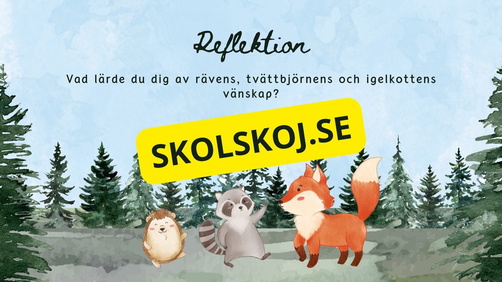 Den speciella vänskapen mellan räv, tvättbjörn och igelkott