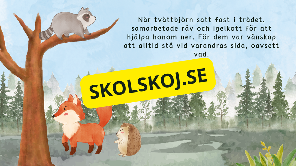 Den speciella vänskapen mellan räv, tvättbjörn och igelkott
