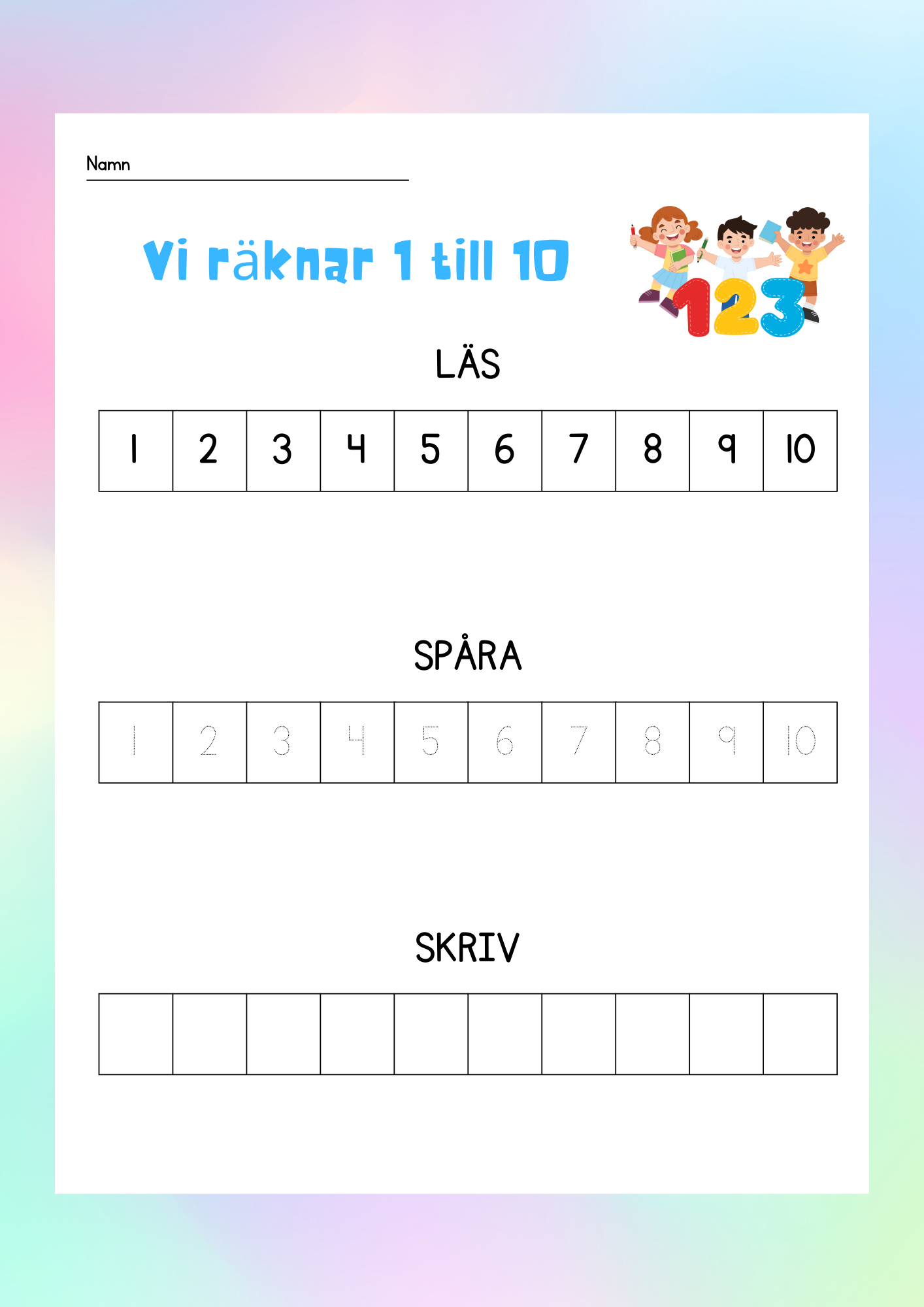 Vi räknar - 1 - 100 - Häfte