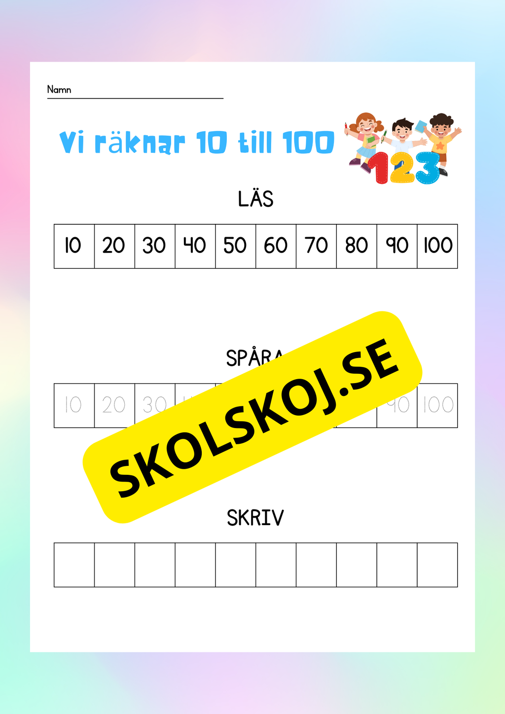 Vi räknar - 1 - 100 - Häfte